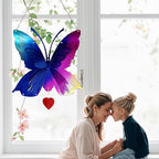 DJUAN Butterfly Gifts for Women Mom Grandma,Stainless Steel Butterfly Outdoor Statues for Yard Art Ornaments Window Porch Patio Home House Wall Decorations - Birthday Gift for Mother's Day Christmas