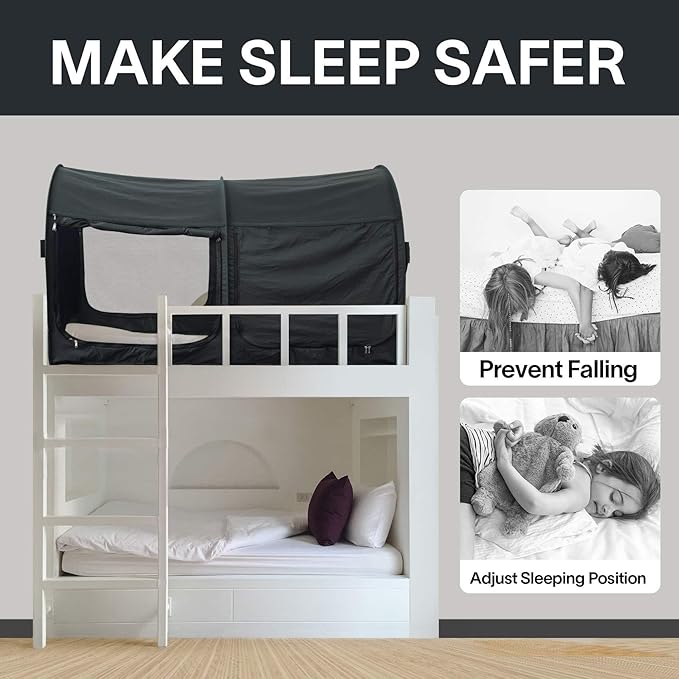 LEEDOR Bed Tent Dream Tents Bed Canopy Shelter Cabin Indoor Privacy Warm Breathable Pop Up Twin/Full/Queen for Kids and Adult Patent Pending(Mattress Not Included)