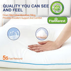 Bed Pillows for Sleeping - Pillows Standard Size Set of 2 Cooling Luxury Hotel Quality Pillow with Premium Plush Soft Down Alternative Fill for Side Back or Stomach Sleepers (Pack of 2)