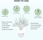 Reed Diffuser Set,5.1oz Cashmere Vanilla Scent Diffuser with Sticks Home Fragrance Reed Diffuser with Essential Oil for Bathroom Shelf Decor&Air Freshener,Home Bathroom Office Decor & Gifts