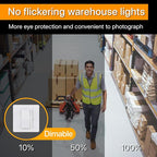 250W LED High Bay Lights - 4 Pack UFO High Bay Lights 37500 LM, 5000K Daylight, 0-10V Dimmable, IP65 Waterproof for Garage, Warehouse, Pole Barn, ETL Listed