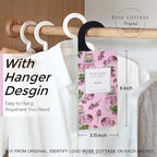 ROSE COTTAGE Large 12 Packs Rose Hanging Closet Deodorizer Air Freshener Long Lasting Scented Sachets Smell Goods for House