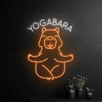 Yogabara Yoga Capybara Neon Sign Capybara Yoga Led Sign Neon Wall Decoration Signage