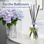 LOVSPA Reed Diffuser Set, English Garden Scented Oil Diffuser with Sticks, Home Fragrance Accessories for Bathroom Shelf Decor, Aroma Diffusers for Home or Office Desk, USA Made