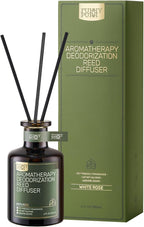 Reed Diffuser for Pet Odor Elimination, White Rose, Non-Toxic & Pet-Friendly Air Freshening, 6 Oz