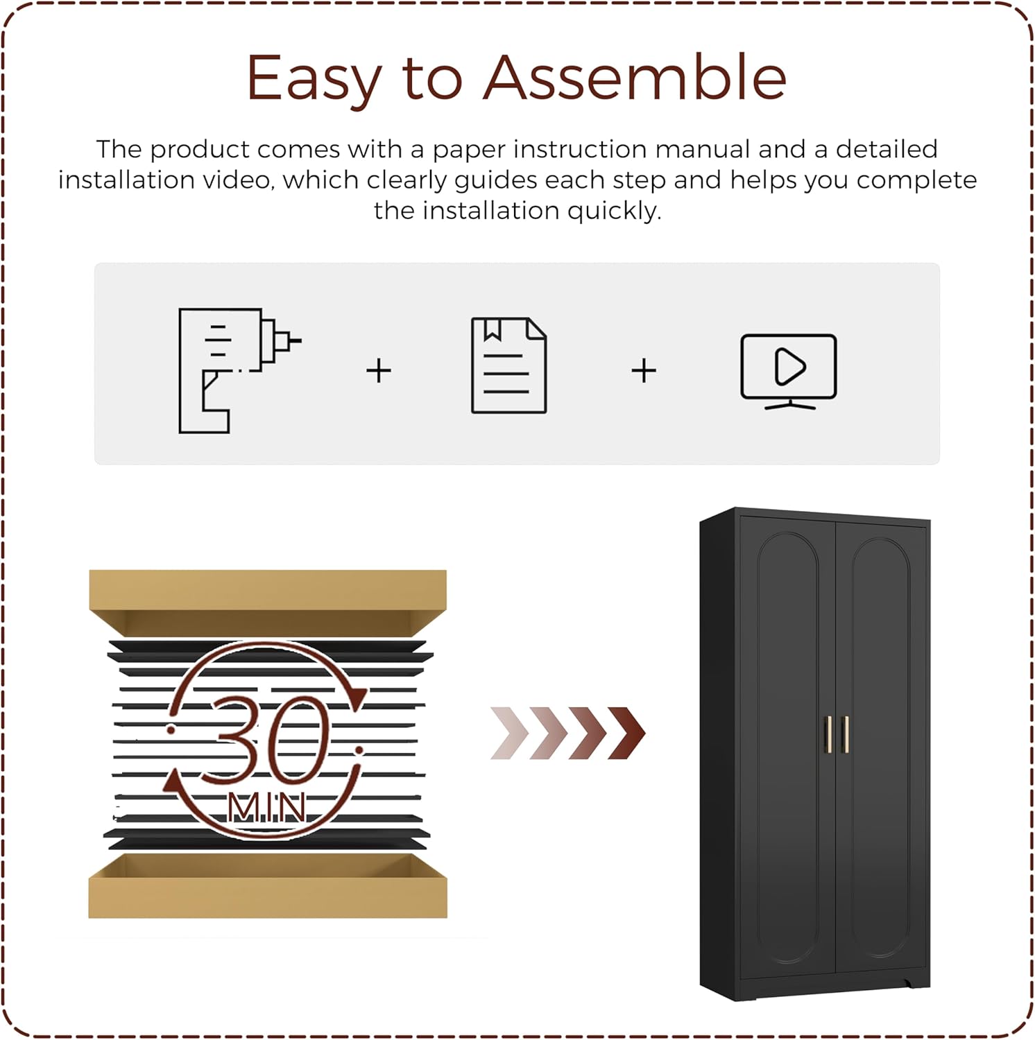 71" Tall Metal Pantry Cabinet with 4 Adjustable Shelves and Gold Handles Heavy-Duty Steel Storage for Kitchen, Dining Room or Office