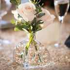 200 PCS Champagne Vase Fillers, Pearls Bead for Centerpieces Vases, 10/14/20 MM No Hole Beads, Fake Pearls for Wedding Birthday Anniversary Theme Party Table Centerpieces Decor