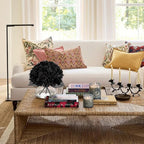 Hollyone Hydrangea Fall Flowers Artificial for Decoration with Glass Vase Black Silk Faux Flowers Arrangements in Vase with Faux Water Fake Floral Bouquet Table Centerpiece Fall Decorations for Home