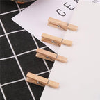 DECORA 45mm Sturdy Heavy-Duty Wooden Clothespins for Photo Clips Scrap Booking Crafts Gift Wrapping,100 Pieces