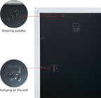 VCK 16x20 Poster Frames 3 Pack White MDF Wood and Polished Plexiglass Frame,Display Pictures in Horizontal and Vertical