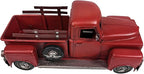 YCHTEWY-Iron Classic Red Truck Pick-up Model Collectible Vehicle Decoration, Metal Truck Christmas Decor ，Unique Blend of Vintage, Rustic, Farmhouse Truck Decor for Table Top Decor. (A)…