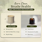 Scented Luxury Citronella Candles outdoor, Mosquito Bug Repellent | Handmade Ceramic Jars, Soy Wax | Cloudy Pillow - Fig Leaf & Lemon, Large Natural Candle | Non Toxic, 2 Wicks, Reusable Big Beige Jar