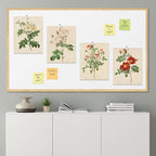 SIGNWIN Poster Bathroom Decor, Wall Art Room Decor Multicolor for Living Room, Bedroom, Office Vintage Colorful Wildflower Variety Nature Wilderness Plant Art Floral Botanical - 12"x16"x4