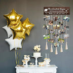 The Adventure Begins Graduation Picture Frame,Graduation Frame with Tassel Holder and 16 Clips,School Photo Framed,Highschool Graduations Gifts for He Her