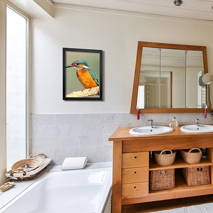 VCK 16x20 Poster Frames 3 Pack Black MDF Wood and Polished Plexiglass Frame,Display Pictures in Horizontal and Vertical