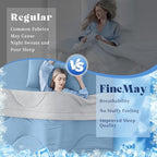 Cooling Comforter King Size, Double-Sided Cooling Blanket for Hot Sleepers & Night Sweats, Arc-Chill Q-Max > 0.4 Breathable Ice Blanket, Lightweight Cold Comforter (108''x90'', Light Blue)