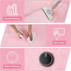 8x10 Fluffy Area Rugs for Living Room,Shag Area Rug for Bedroom,Soft Pink Fuzzy Rug Non-Shedding Indoor Plush Carpet for Kids Bedroom Nursery Home Decor