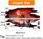 Halloween Wall Stickers Bat Ghost Scary Decor Large Removable Floor Room Decals Decoration Window Clings Party Supplies for Windows Glass Home Ornaments