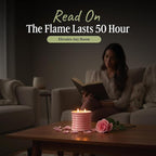 Scented Luxury Candles in Handmade Ceramic Jars, Soy Wax | Canal Rose – Rose Bud & Oud Scented, Large Candle | Non Toxic, 2 Wicks, Reusable Big Pink Jar | Natural Spring Aromatherapy for Women & Men