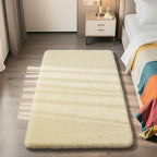 Shag Area Rug for Bedroom 3x5,Ivory Fluffy Area Rugs for Living Room,Soft Fuzzy Rug Non-Shedding Indoor Plush Carpet for Kids Bedroom Nursery Dorm Home Decor