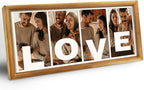 Gifts for Him/Her - Personalized Photo Frame with Love Design, Wall Mount or Tabletop Display, Romantic Gifts for Boyfriend Girlfriend Anniversary Birthday Valentine's