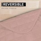 Easy-Going Sectional Couch Covers for Dogs L Shape Sofa Cover Reversible Sofa Slipcover Chaise Lounge Cover Furniture Protector Cover for Pets Dog Cat (42 x 52 inches, Pink/Pink)