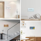 CHAOSETKEN Custom Text Sign Wall Art Personalized Family Quote Wall Decor Family Sign Canvas Prints Customized Wood Text Quote Pictures Rustic Farmhouse Decor Framed (10L x 5W)