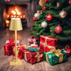 4 Pack Gold Cordless Table Lamps for Gifts, Portable Rechargeable Lamp, 6000mAh Battery Operated lamps, 3 Color Dimmable LED Table Light for Holiday, Christmas, Graduation Gifts, Teacher Gifts