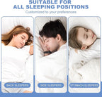 Bed Pillows for Sleeping Queen Size set of 2 Pack Cooling Pillow Set of 2 for Side Back and Stomach Sleepers Down Alternative Filling Luxury Soft and Skin-Friendly