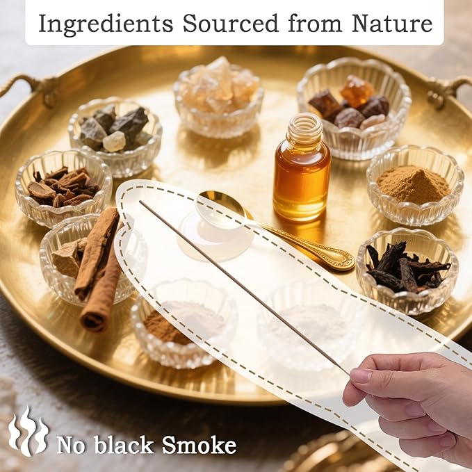 Sandalwood Incense Sticks Aromatic Sticks (100 Gm Pack + Free Holder) Organic, Low Smoke, Yoga, Meditation Relaxation, Aromatherapy (100 Gm, Sandalwood)