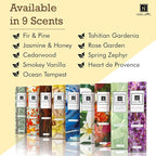 Nabila K Jasmine & Honey Reed Diffuser Set – Mediterranean Floral & Sweet Aromatic Oil for Home – Long-Lasting, Smokeless Scent – Made in USA – Includes Reeds + Bottle – Flameless Candle Alternative