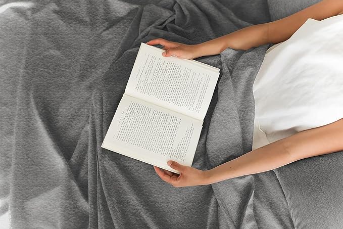 Split King Sheets Set 7 Piece - Includes 4 Pillowcases - Bed Sheets Split King - Soft Hotel Luxury Bedding - Cooling & Breathable - 1 Flat & 2 Fitted & 4 Pillowcases w/ Deep Pockets - Heathered Grey