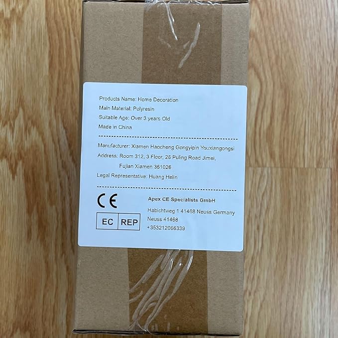 HAUCOZE Ceramic Decorative Vase Modern Decor Statue Table Centerpiece Sculpture Gifts 8.3inch