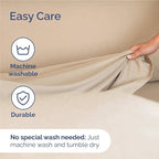 Full Sheets Set 6 Piece - Includes 4 Pillowcases - Bed Sheets Full Size - Soft Hotel Luxury Bedding - Cooling, Comfy, Fade Free & Breathable - 1 Flat & 1 Fitted & 4 Pillowcases w/ Deep Pockets - Cream