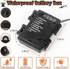 Halloween Horror Atmosphere Lights, Orange&Purple LED String Lights with 9.9FT Creepy Black Gauze, Battery Powered with Timer & 8 Flashing Modes (Orange & Purple)