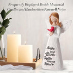 Cardinal Gifts for Women -6 inch Memorial Gift, Cardinal Decor,Sympathy Gifts for Loss of Loved One,Grief Gifts for Women, Resin Home Decor Sculpted Hand-Painted Angel Figurine