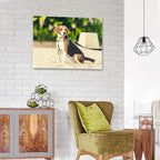 Personalized Photo to Canvas Print - Canvas Prints With Your Photos on Custom Wall Art for Bedroom, Living Room, Wedding Baby Pet Family Picture Framed Wall Art (16" W x 12" H)