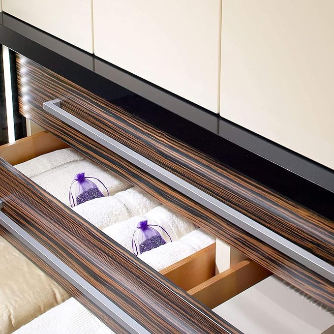 French Lavender Sachets for Drawers and Closets Fresh Scents, Set of 36, Home Fragrance Sachet for Closets and Drawers, Purple, LV-C-36-1