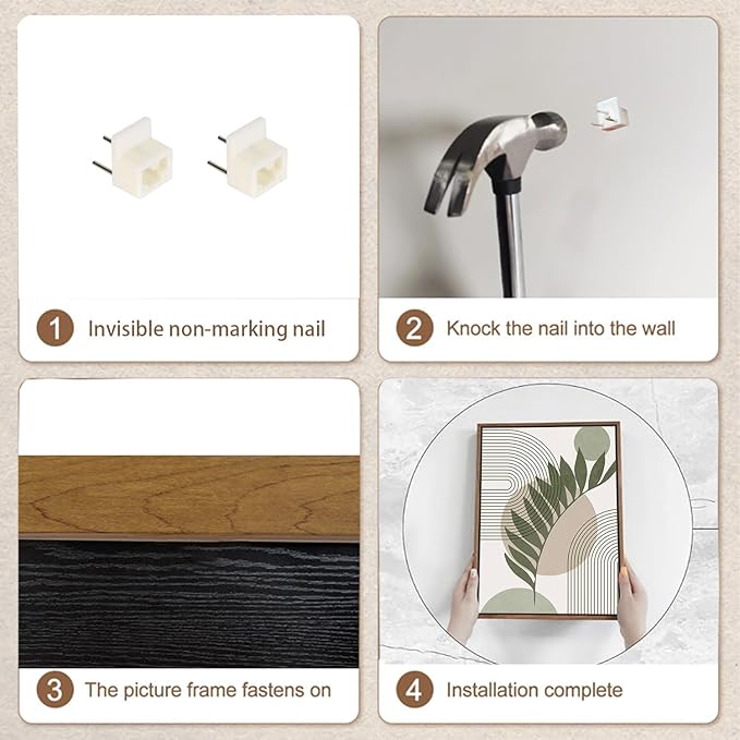 Bwodke Boho Wall Art, Framed Abstract Wall Art, Sage Green Canvas Wall Decor, Mid Century Line Leaf Geometric Pictures Set of 3, Minimalist Paintings, for Bedroom Living Room Bathroom 12"x16"