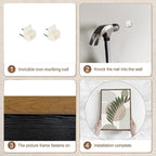 Bwodke Boho Wall Art, Framed Abstract Wall Art, Sage Green Canvas Wall Decor, Mid Century Line Leaf Geometric Pictures Set of 3, Minimalist Paintings, for Bedroom Living Room Bathroom 16"x24"