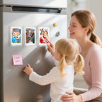 Remerry 100 Pcs Acrylic Fridge Magnetic Frames for Photos Compatible with Polaroid Instax Mini Pictures Double Sided Clear Refrigerator Magnetic Frame for Family Friend Holiday Gift, 2.36 x 3.54 Inch