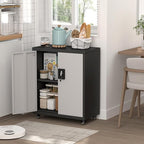 Locking Storage Cabinet,Steel Garage Cabinet with Wheels,Utility Tool Cabinet1 for Garage,Home Office and Warehouse