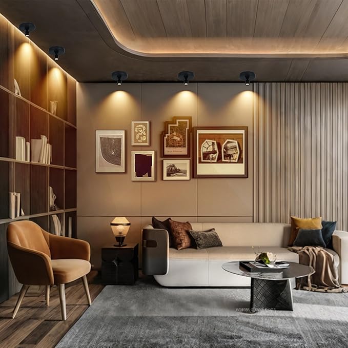 Cordless Spotlight Battery Powered, Indoor Plant Spot Light, Rechargeable Picture Lights with Remote, LED Accent Lighting, Dimmable Display Uplight for Tree Dartboard Decor Painting Art Photo