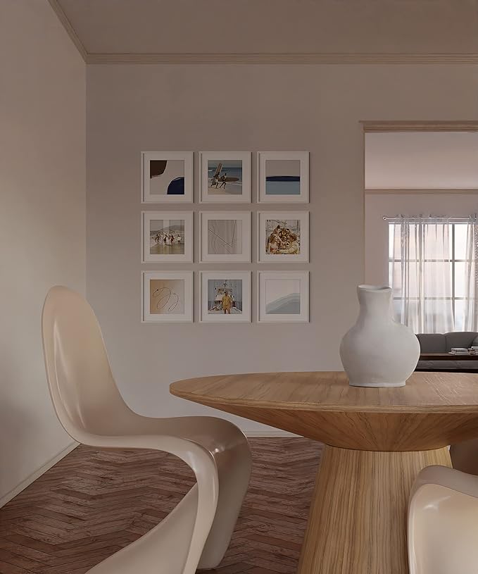 HAUS AND HUES White Square Frames Set of 9-16x16