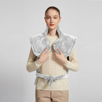 26" x 35" Flannel Neck&Shoulder&Back Heating Pad with 12 Temperature Settings&Countdown Timer, Pain Relief for Back/Neck/Shoulders/Menstrual Pain, Christmas Gifts for Women Men Mom Dad(Light Grey)