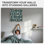 Homeforia 24x24 Picture Frame Rose Gold, High End Metal 24 x 24 Large Square Poster Frame with Mat 20 by 20 inch Photo, 24by24 Thin Frames Matted to 20x20 for Print, Tempered Glass, Wall Kit, Set of 1