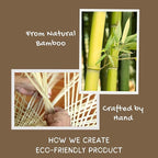 Plug in Pendant Light - Bamboo Hanging Lamp 15ft Hemp Rope Cord Dimmable Switch - Mini Plug in Hanging Light, Hanging Lamps for Bedrooms - Japandi Pendant Lamp for Home Decor