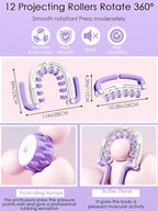 Anti Cellulite Massager Roller w/Detachable Roller Handles for Whole Body, Leg, Lumbar, Shoulder, Back, Arm Massage Stretch Roller Swelling Release Stress Relief Yoga Goods Dieting Equipment