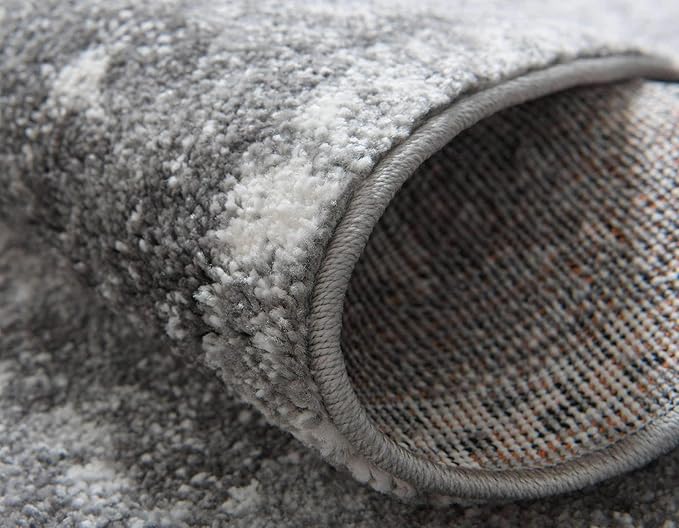 Unique Loom Rosso Collection Vintage, Traditional, Bohemian, Geometric, Distressed, Southwestern Area Rug, 2' 0" x 3' 0", Gray/Ivory