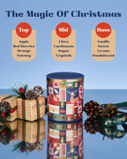 M&SENSE Magic Christmas 9.9oz All Natural Soy Wax Candle for Winter, 55 Hours Clean Non Toxic Scented Candle for Bathroom, Christmas Scented Gift for Celebration Holiday